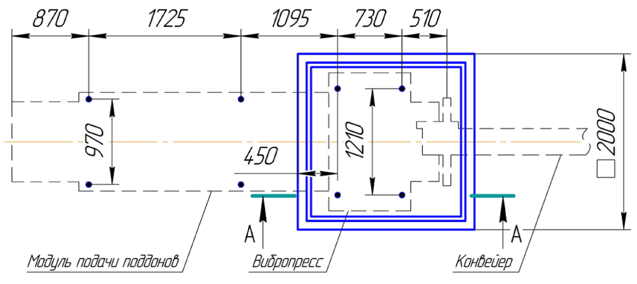 План фундамента Рифей-РАМ-350